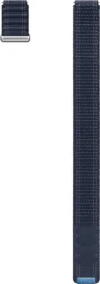 Produktbild von Samsung, Original Stoff Uhrenarmband, Navy, M/L, für Galaxy Watch 4 / 5 / 6 / 7, mit Ein-Klick-System, Klettverschluss, 20mm Anschlussbreite, 10.3mm Höhe, 136.2mm Länge, für Sport & Schlaf-Tracking