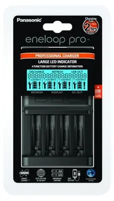 Produktbild von Panasonic eneloop BQ-CC65E - Batterieladegerät - 4 x Batterien laden - 1 A (USB)