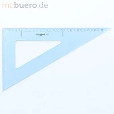Produktbild von Rumold Zeichendreieck 60°, 32 cm, mm-Teilung, hochwertiger Kunststoff,