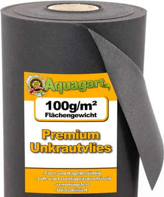 Produktbild von 32m² Gartenvlies Unkrautvlies Mulchvlies 100g 1,6m br.