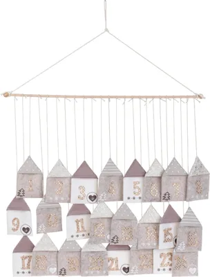 Produktbild von Adventskalender mit 24 Häuschen zum Befüllen mit Überraschungen