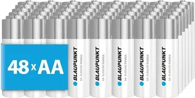 Produktbild von 48x BLAUPUNKT AA Packung Alkalibatterien – Leistungsstark und Langlebig