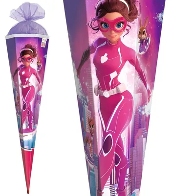 Produktbild von ROTH Schultüte "Agentin Laura" eckig 850 mm Folie