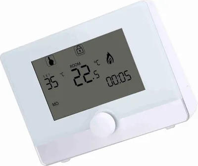 Obrázek produktu pro Programovatelný termostat Regulátor teploty pro nástěnný kotel Topný systém Černý