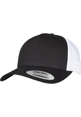 Produktbild von FLEXFIT 6506T | 5-Panel Retro Trucker 2-Tone Cap, Twill-Material - Farbe: Black/White - Größe: One Size