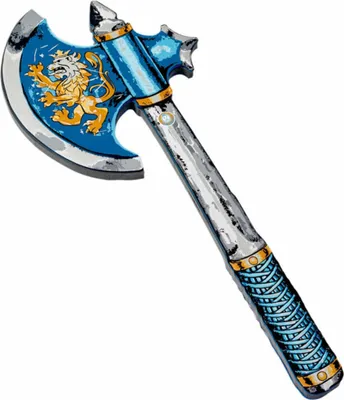 Image de Hache, noble chevalier, bleu - LIONTOUCH