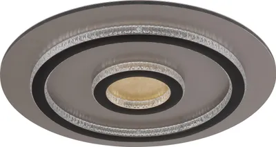Immagine prodotto di Plafoniera LED, grigio oro, cristalli, dimmerabile, telecomando, P 45 cm
