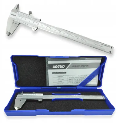 Produktbild von ACCUD Analog-Messschieber 150 mm 0,02 mm DIN862 Präzision