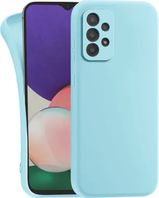 Produktbild von Hülle für Samsung Galaxy A52 4G | 5G | A52s 5G - Handyhülle mit Kameraschutz Cover aus Silikon in Hellblau