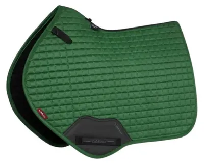 Image de Tapis de selle LeMieux Suede Close Contact, couleur : vert chasseur, taille : L