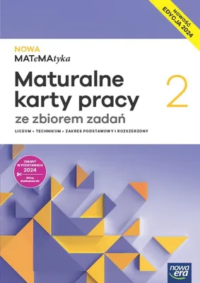 Productafbeelding van WSiP NOWA MATeMAtyka 2. Maturalne karty pracy. Zbiór zadań. Zakres podstawowy i rozszerzony. Nowa edycja, Edukacyjny, Polski, Broszurowa okładka, 288 stron(y)