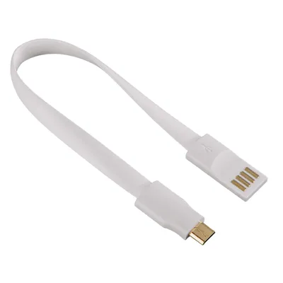 Produktbild von Hama 00136109, 0,2 m, USB A, Micro-USB B, Männlich/Männlich, Weiß