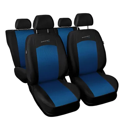 Produktbild von Sport Line Universal Autositzbezüge - Polyester Komplettset Blau