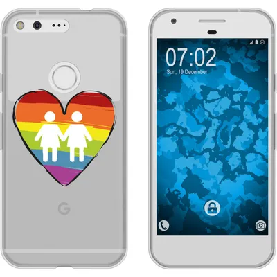 Produktbild von PhoneNatic Case kompatibel mit Google Pixel Silikon-Hülle pride Frauen M4