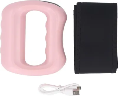 Image de Masseur électrique pour le corps Anneau 5 fréquences de vibration Soulagement de la douleur Tissus profonds Muscle Détente Fascia portable Rose