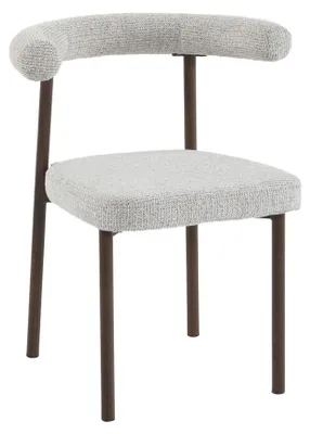 Produktbild von HOMLA Stuhl NOVARO, beige-braun, 53,5 × 61 × 75,5 cm