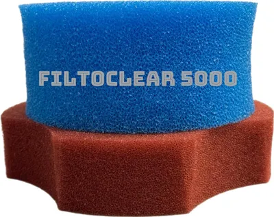 Produktbild von KH Filterschwammset Filtoclear 5000 Filter 1x blau / 1x rot passend für Oase