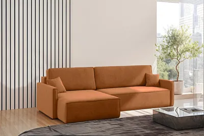 Produktbild von Kaiser Möbel Schlafsofa Carlos L-Form, Ecksofa Mit Bettkasten Und Schlaffunktion Stoff Salvador Links Braun