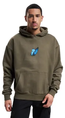 Produktbild von Mister Tee - "Le Papillon" Kapuzenpullover für Herren, Schwer, Übergroß TN2505 (S) (Oliv)