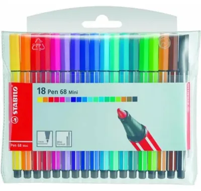 Produktbild von STABILO Fasermaler Pen 68, Strichstärke: 1,0 mm, hellrot