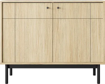 Produktbild von Selsey JAPANDIES - Sideboard 3-türig Eichenholzoptik 104 cm