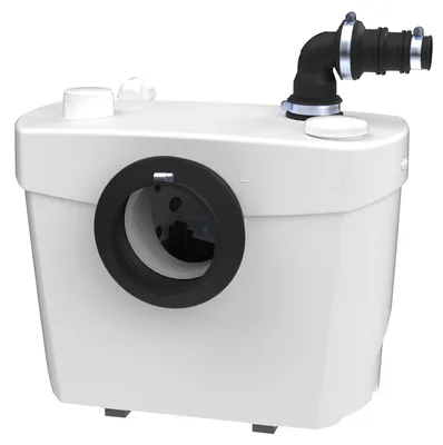 Abwasser-Hebeanlage für WC & Waschbecken, 400 W, 48 dB, weiß