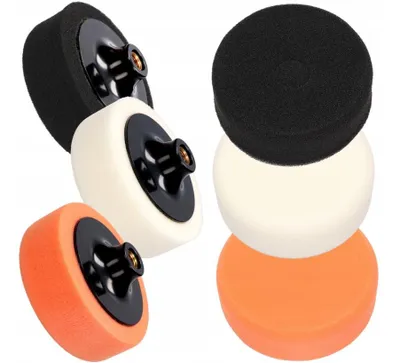 Produktbild von Polierpads Set 125mm M14 3 Stück Weich Mittel Hart Polierschwämme