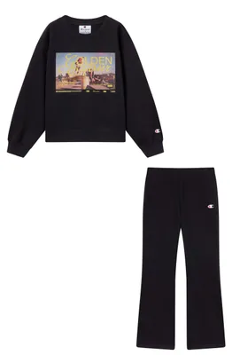 Productafbeelding van Champion trainingspak voor meisjes, zwart, maat XL