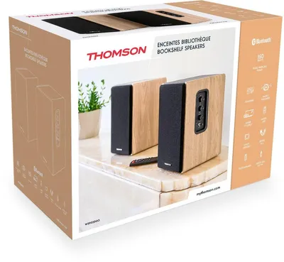 Produktbild von Thomson Bluetooth 2 Regallautsprecher Home WS902DUO Holz braun TH390018