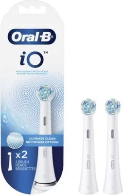 Produktbild von Oral B IO Ultimate Clean Black/White 2 PACK 2er Pack ErsatzbÃ1/4rstenköpfe