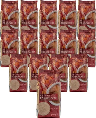 Produktbild von BIELMEIER Rohrzucker braun 15x500 Gramm Küchenmeister