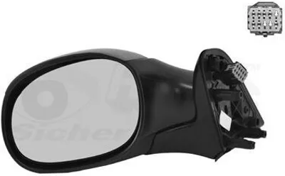 Produktbild von VAN WEZEL 0958827 Außenspiegel Seitenspiegel Links für CITROËN XSARA PICASSO (N68) Konvex Beheizt Grundiert