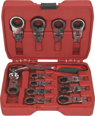 Image de KS Tools Jeu de clés mixtes à cliquet, 13 pièces