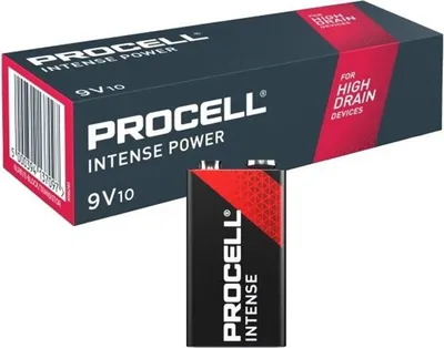 Zdjęcie produktu dla bateria alkaliczna Duracell Procell Intense 6LR61 9V - 10 sztuk
