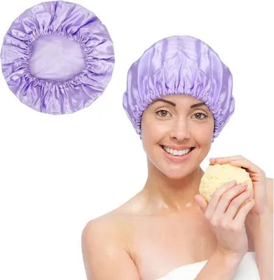 Produktbild von Duschhaube Damen - Duschhaube - Trockenes Haar - Duschhaube - Lila