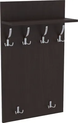 Produktbild von AKKE Wenge Garderobenpaneel MAXI - CHROM haken BxH: 60x120 cm