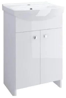 Produktbild von Cersanit | Badezimmer Set Sati Mit Cersania 50 - mit Waschbecken - Weiß - 46,5x85,5x35,5 Cm - Ständer - 2 Türen