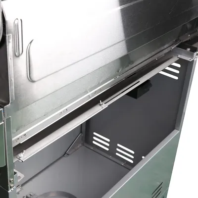 Productafbeelding van Verstelbare vetopvangbak, 60-80 cm - Universele opvangbak voor grills met 3/4/5 branders - Geschikt voor merken zoals Nexgrill, Charbroil, Dyna Glo - Vetreservoirs