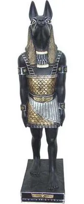 Image de Figure égyptienne Anubis en plastique dieu de la mort Décoration Statues Figures 100cm