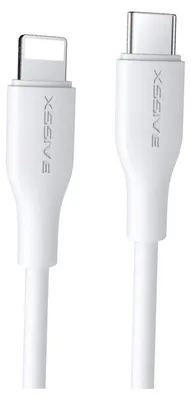 Produktbild von Xssive 20W 3 Meter USB-C zu iPhone Datenkabel 2.4A Schnell-Ladekabel Lade- und Synchronisationskabel weiß