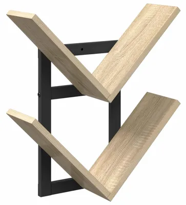 Produktbild von vidaXL Wandregal Sonoma-Eiche 43 x 15 x 47 cm Holzwerkstoff