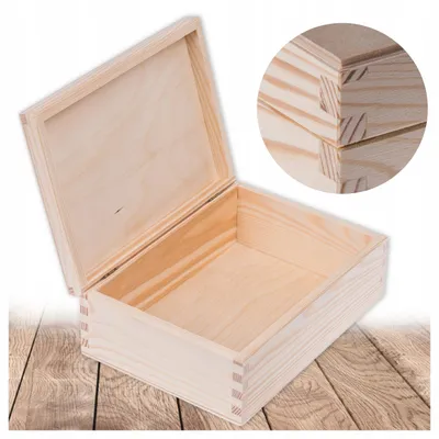 Produktbild von Bartu Holzbox Schmuckkästchen Aufbewahrung Organizer Kiefer 22x16cm