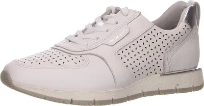 Produktbild von Tamaris Sporthalbschuhe Formsohle modisch in weiss/weiss kombi, Gr. 41