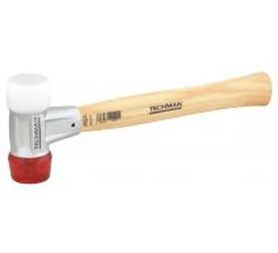 Produktbild von Abriebfester Hammer – austauschbare Spitzen. Weiße Spitze – Ø 40 mm