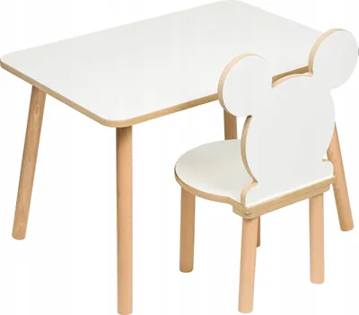 Produktbild von PlayPals Furniture Kindertisch & Stuhl Set 50 x 70 x 47 cm Tisch & Kinderstuhl, kinderstuhl mit Tisch, Tisch und stühle Kinder Design | MDF & Holz