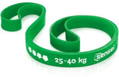 Obrázok produktu pre Gumový odporový pás na posilňovanie – 25-40 kg, 208 cm, prírodný latex