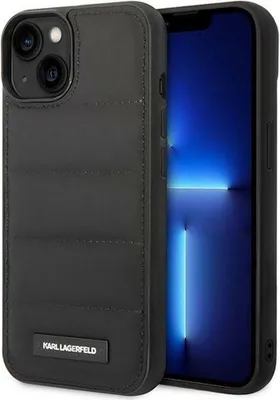 Image de Karl Lagerfeld Klhcp14Spsqak Iphone 14 / 15 / 13 6,1 Hardcase Czarny/Black Puffy Elongated Logo