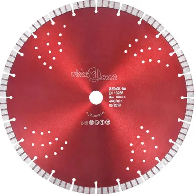 Zdjęcie produktu dla Tarcza diamentowa turbo z otworami, stal, 350 mm