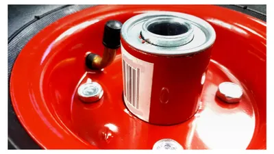 Produktbild von 2 Stück Sackkarrenrad 4.10/3.50-4 Reifen Ersatzrad Ø 260 mm
