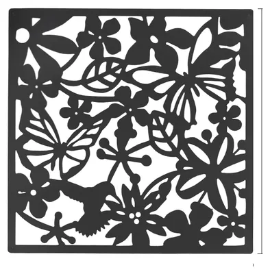 Produktbild von Raumteiler, 12 Teile, Schmetterlingsdesign, schwarz
